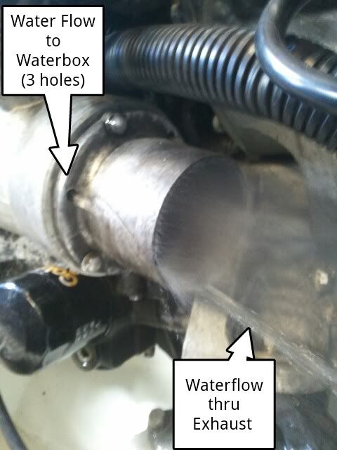 2003 YAMAHA WAVERUNNER XLT800 XA800A MUFFLER EXHAUST WATER